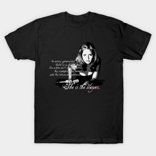 Buffy The Vampire Slayer BW T-Shirt